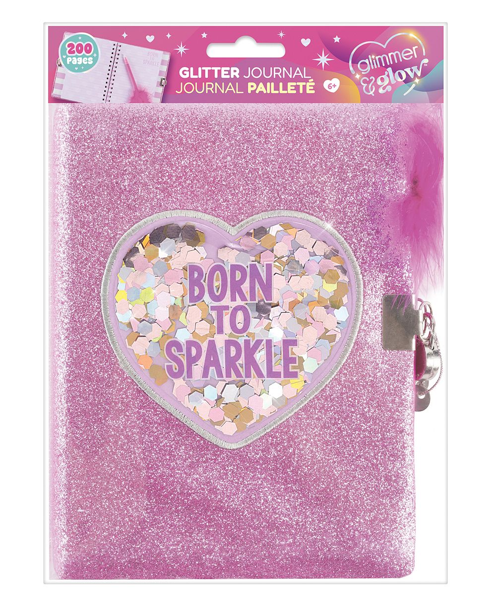 Блокнот Make It Real Born To Sparkle с блестками, для детей от 6 лет