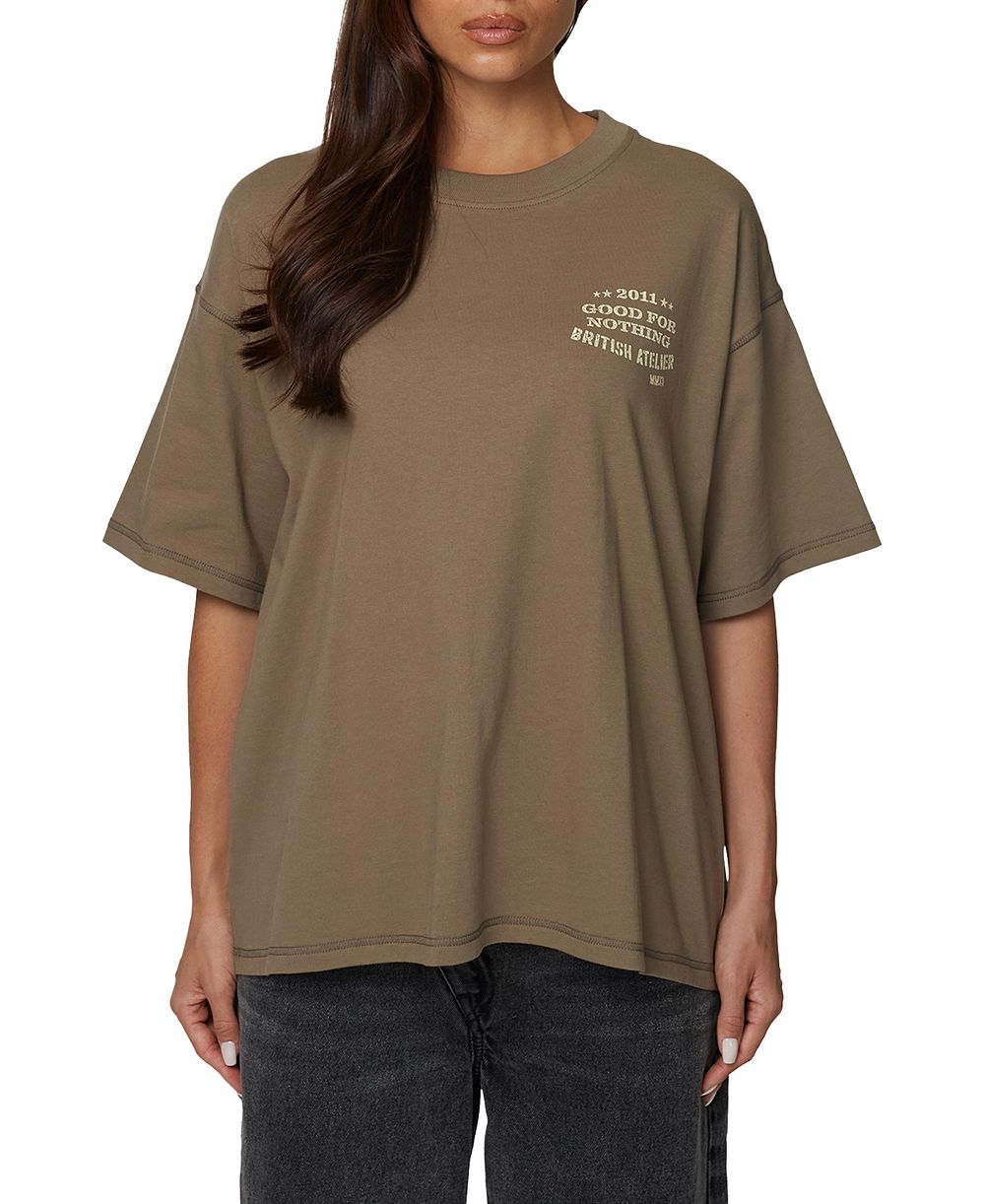 Good For Nothing Women's Oversized Stamp T-Shirt