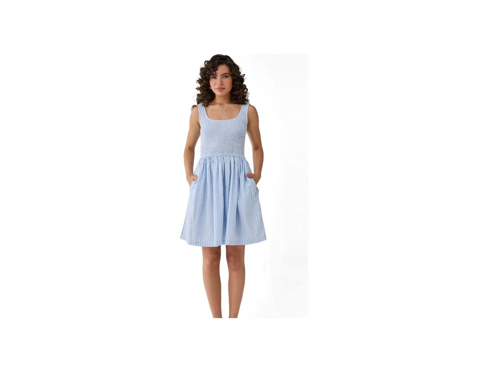 Женское короткое платье Reistor Smocked Tencel