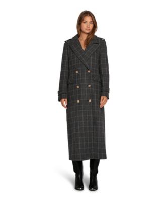 Женское пальто Belle & Bloom Command Wool Blend Double Breast Maxi