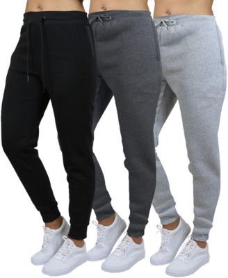 Женские спортивные брюки Blue Ice Loose Fit Heavyweight Classic Fleece Jogger с карманами на молнии, 3 шт