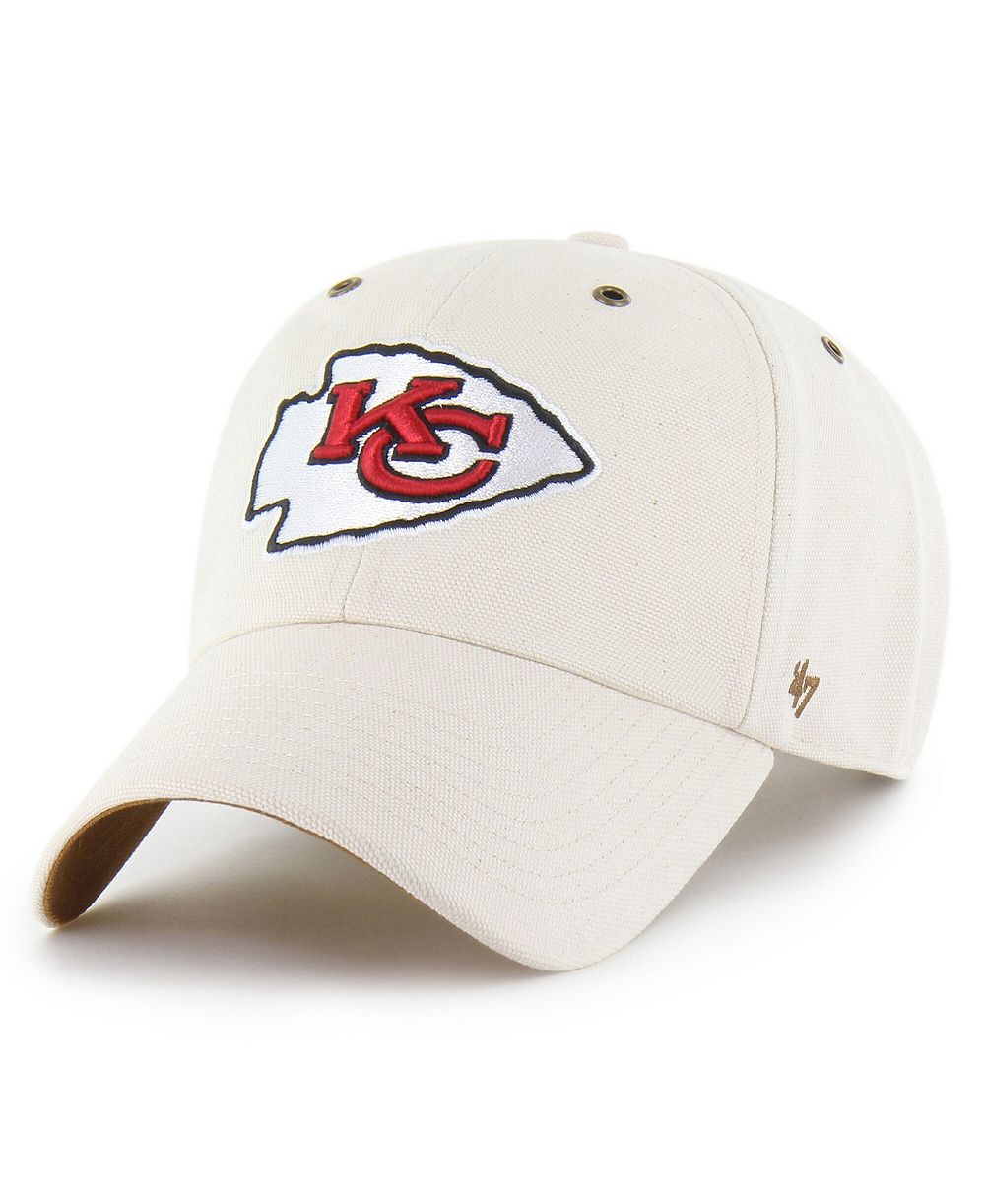 Мужская бейсболка Carhartt x '47 Natural Kansas City Chiefs Undyed Clean Up Adjustable