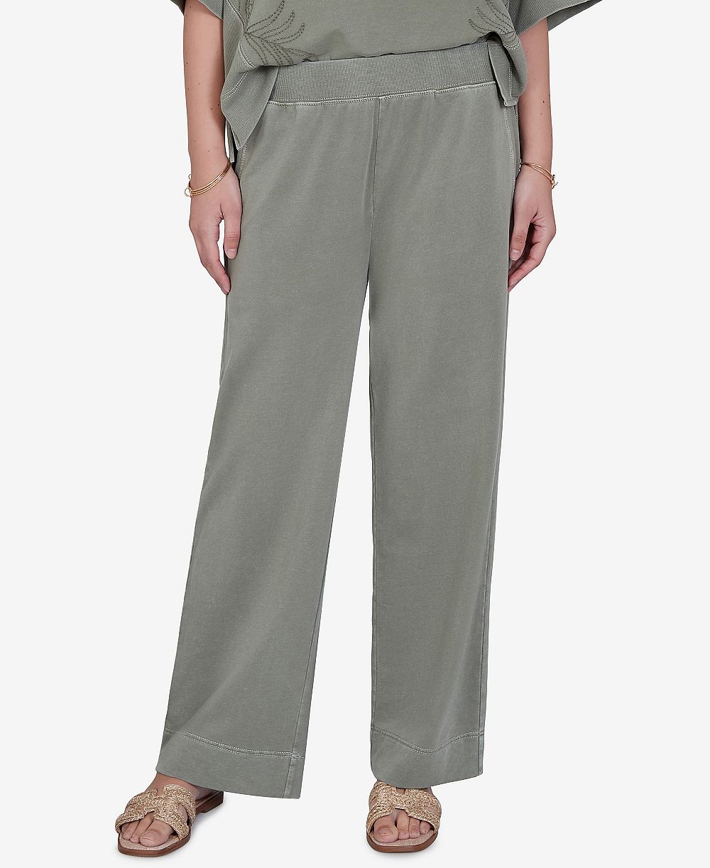Ruby Rd. Petite Snow Wash Elastic Waistband Pants