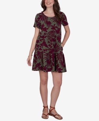 Женское платье Ruby Rd. Petite Tropical Print Stretch Pocket