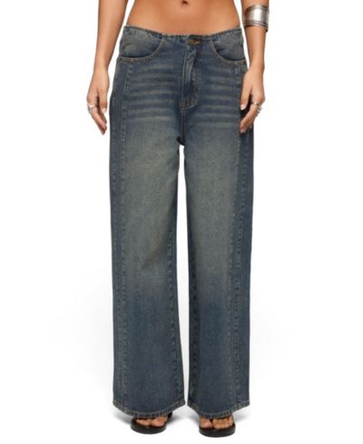 Женские джинсы Edikted Women's Elia Low Rise Baggy