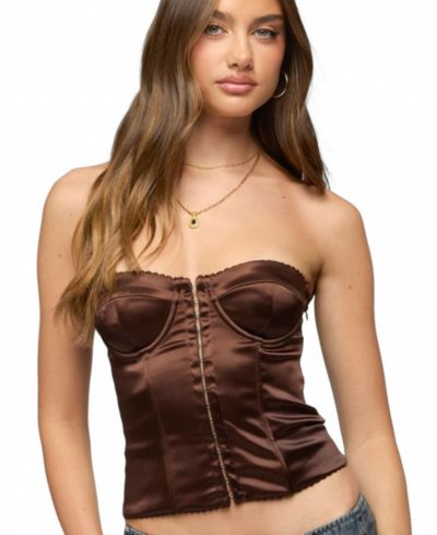 Женский корсет Edikted Women's Alya Strapless Satin Effect