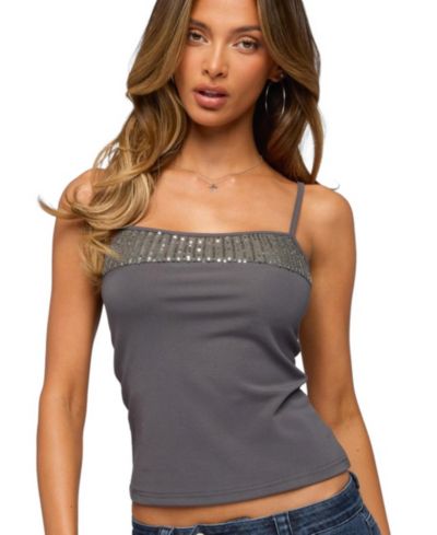 Женский топ Edikted Shakked Sequin Tank
