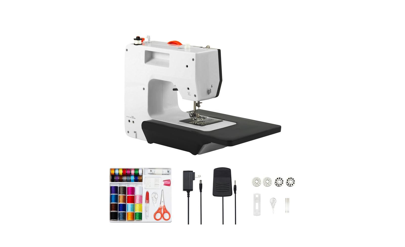 YOBTOP DIY Tool Kit Sewing Machine,Portable Machine, 38 Built-in Stitches and Reverse Sewing, Dual Speed with Extension Table