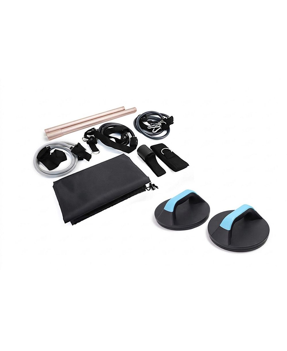 SEVORLEY Exercise Bar and Rotating Push-Up Bar Bundle for Full-Body Home