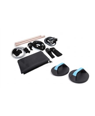 SEVORLEY Exercise Bar and Rotating Push-Up Bar Bundle for Full-Body Home