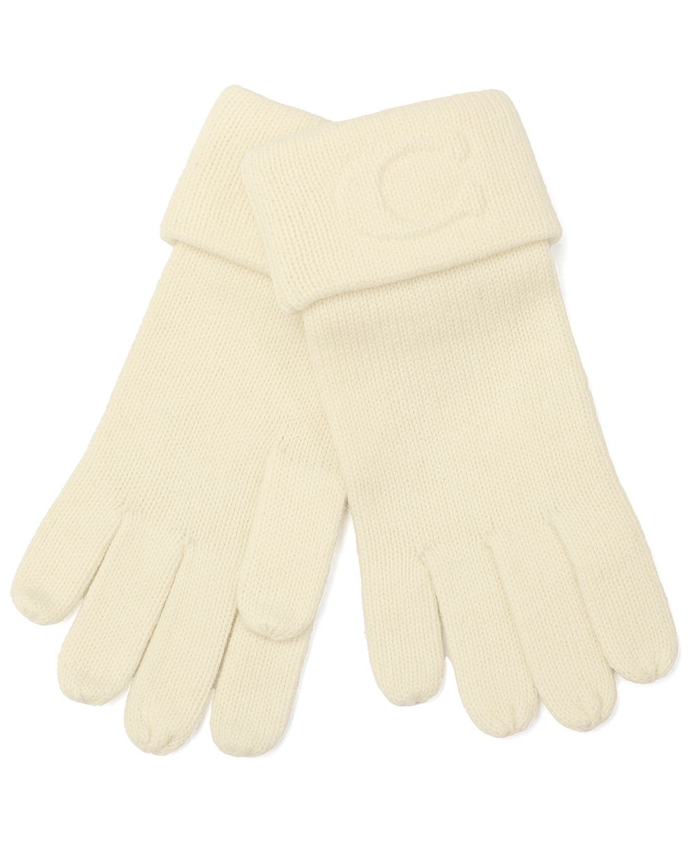 Coach Women's Embossed C Touchscreen Wool-Blend Gloves