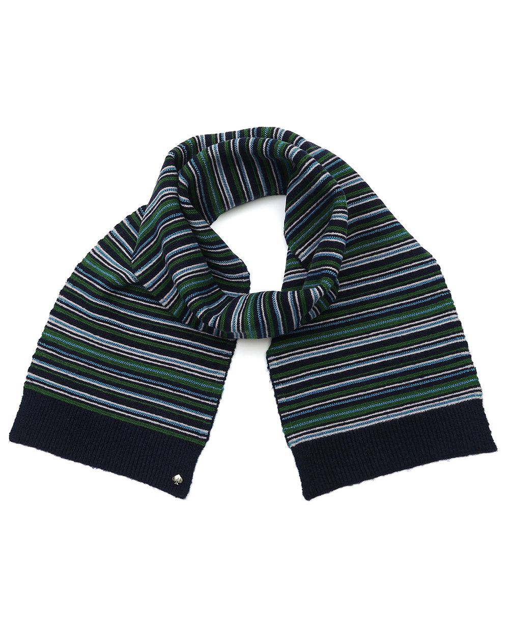 Женский трикотажный шарф kate spade new york в полоску с узором garter stitch