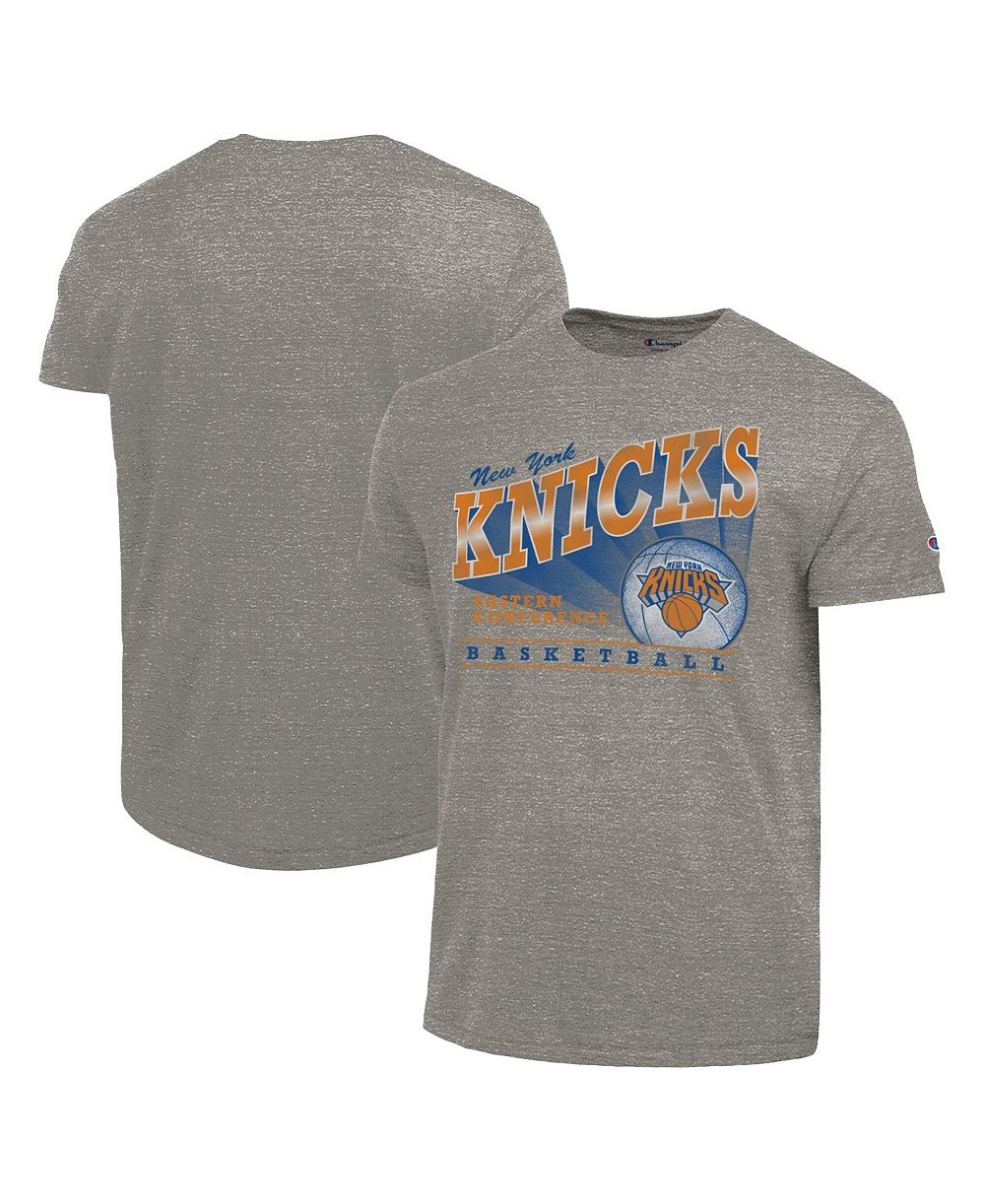 Мужская футболка Champion Gray New York Knicks Shooting Tri-Blend