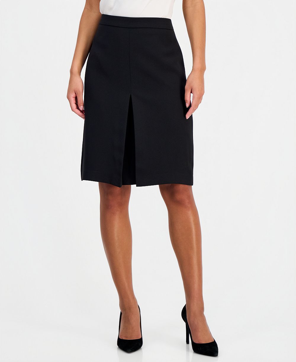 Юбка Kasper Petite Pleat-Front Crepe A-Line, размер Petite