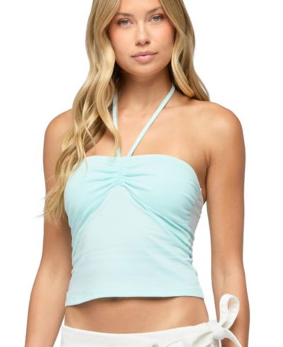 Женский топ Edikted Women's Yolandi Ruched Halter Top