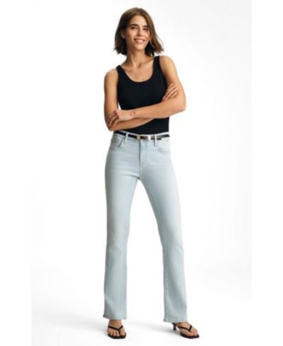 Mavi Jeans Women's Molly Mid Rise Bootcut Bootcut In Bleached Flex Blue