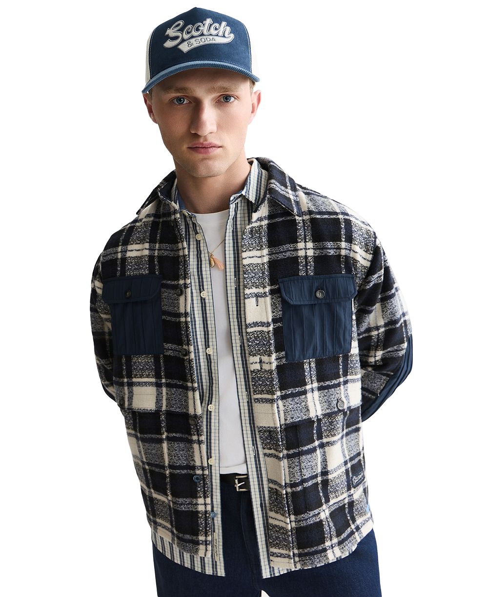 Мужская рубашка-шacket SCOTCH & SODA Patchwork Relaxed-Fit