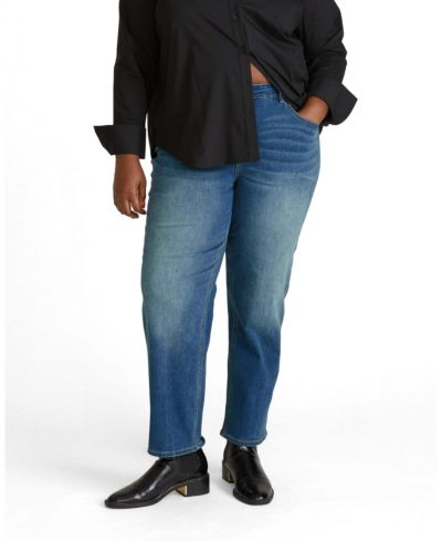 Universal Standard Women's Seine High Rise Straight Leg Jean