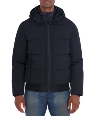 Nautica Men's Mix-Quilted Bomber Jacket