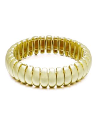Золоченое браслет-кафф ADORNIA Stretch Cuff