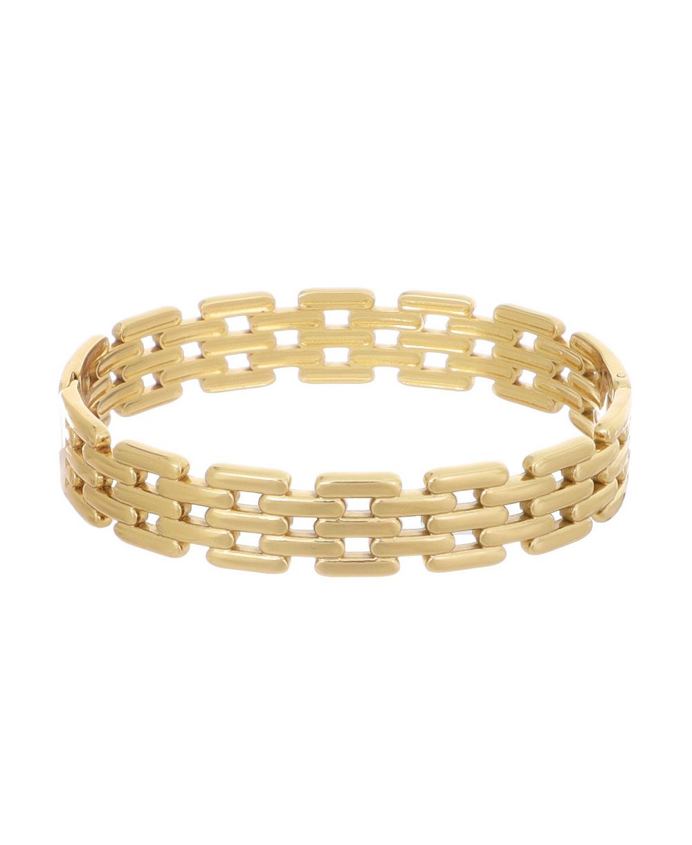 Браслет ADORNIA Gold Chain Cuff с невидимым застегивающимся механизмом