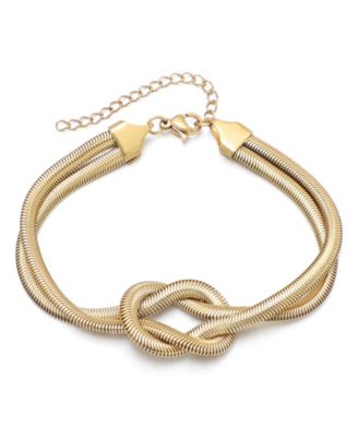 Золотой браслет ADORNIA Knot Tarnish Resistant