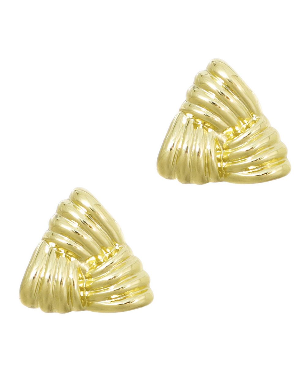 ADORNIA Gold Statement Triangle Stud Earrings