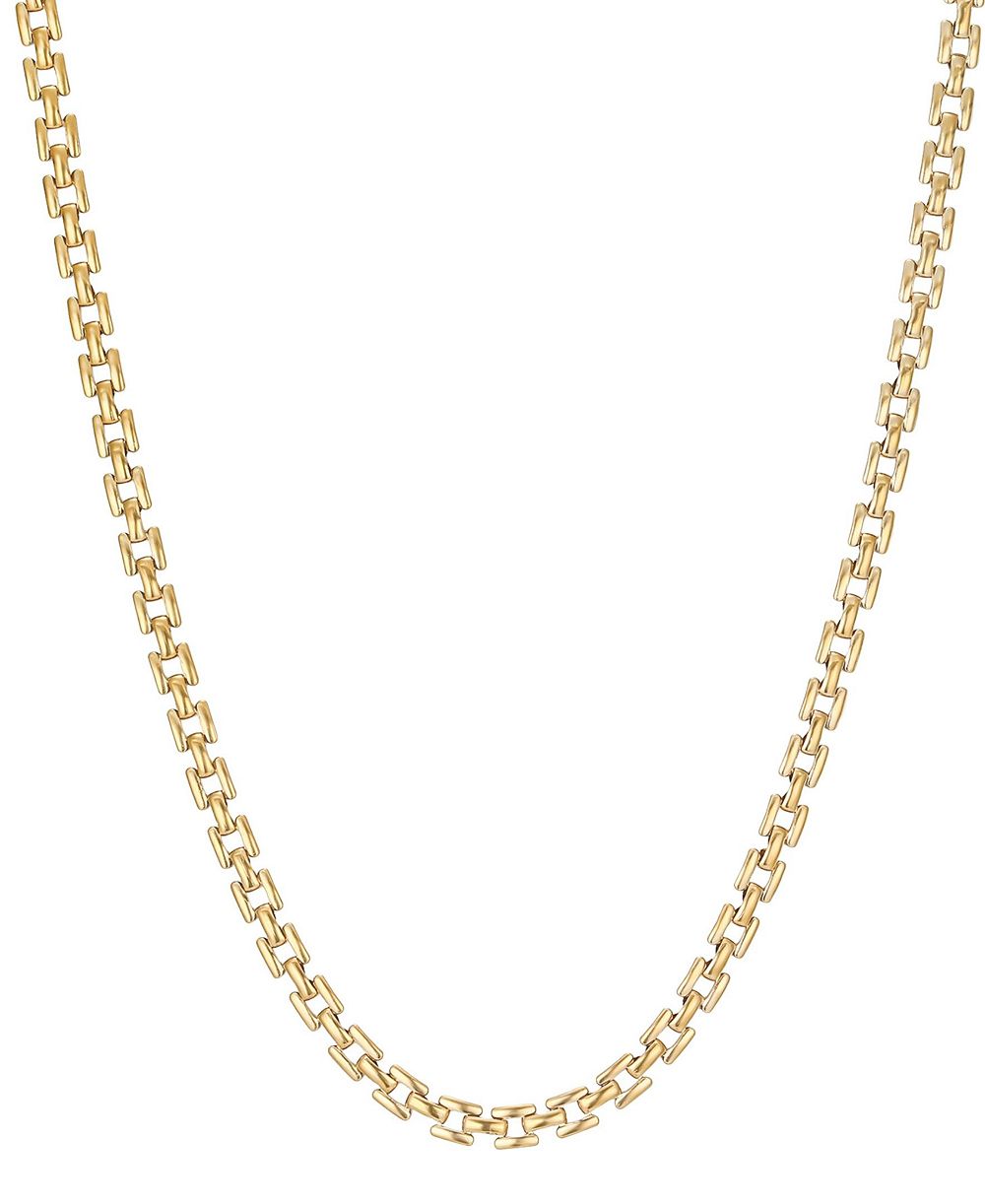 Ожерелье ADORNIA Gold Grid Chain Tarnish Resistant