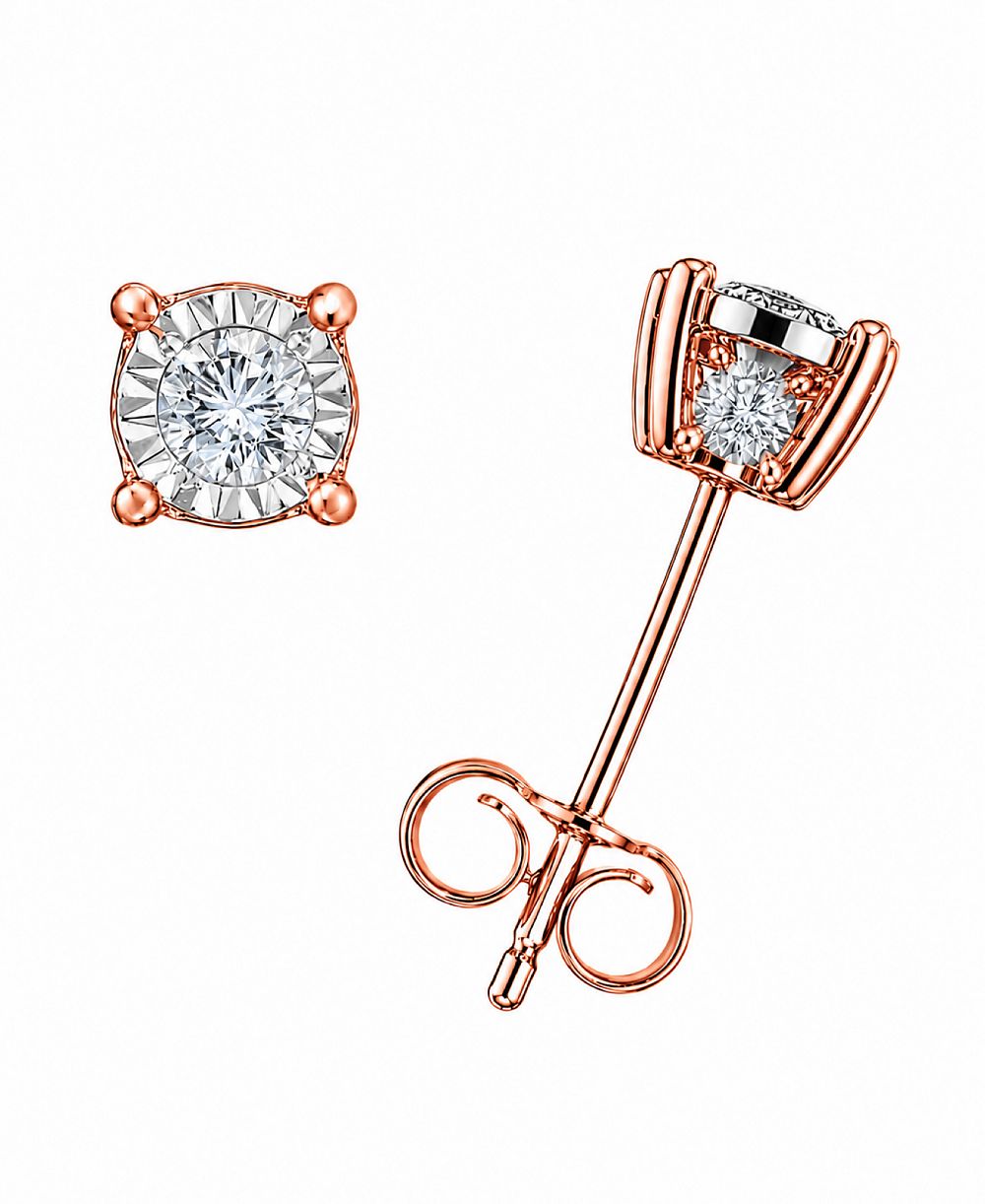 Серьги-гвоздики TruMiracle Diamond Stud (3/8 ct. t.w.) в золоте 10k