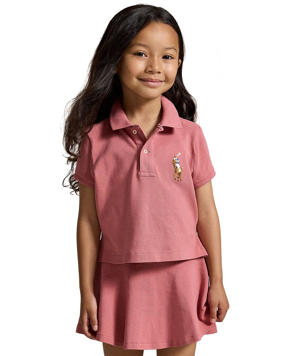 Детская рубашка-поло Polo Ralph Lauren Big Pony с коротким рукавом, 2T-6X