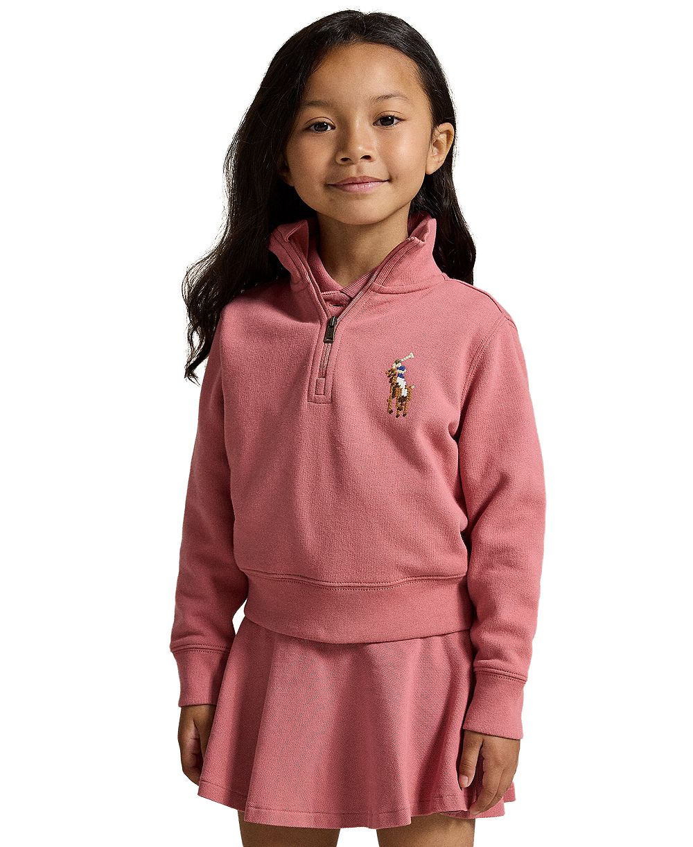 Детский свитшот Polo Ralph Lauren Quarter-Zip с длинным рукавом