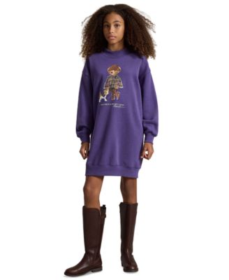 Polo Ralph Lauren Детское платье-свитшот Polo Bear Fleece