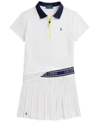 Комплект из футболки и плиссированной юбки Polo Ralph Lauren Girls' 7-16 US Open