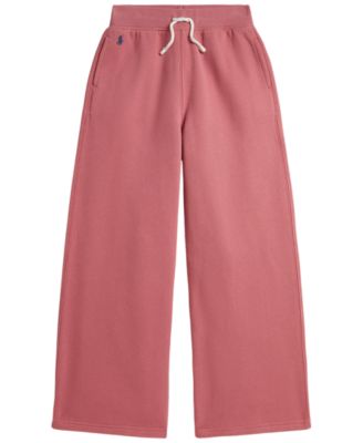 Polo Ralph Lauren Girls' 7-16 Fleece Wide-Leg Sweatpants