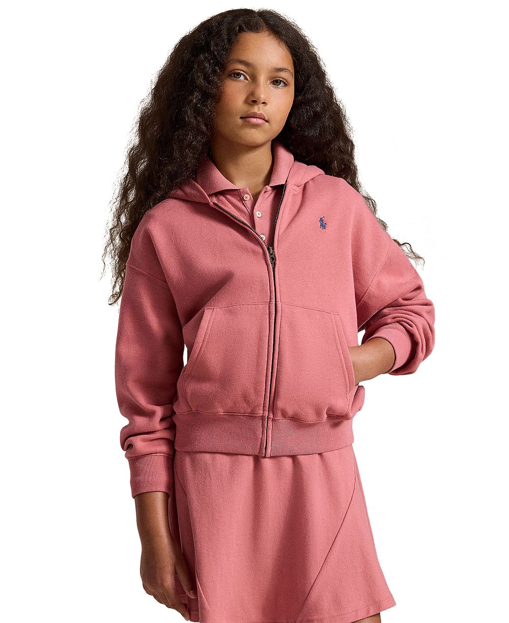 Polo Ralph Lauren Худи на молнии с длинным рукавом для девочек, 7-16