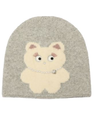 kate spade new york Women's Clover Cat Knit Beanie