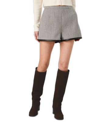 French Connection Женские шорты Herringbone Mid-Rise