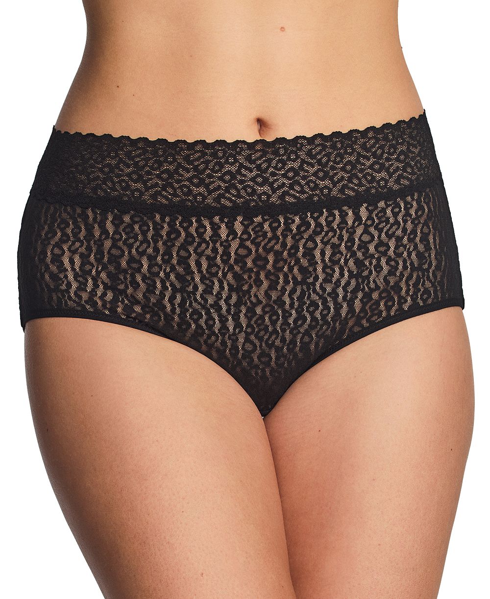 Wacoal Women's High Bar Stretch Lace Full-Coverage Brief Panties