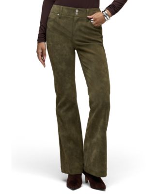 Женские брюки Hudson Jeans High-Waisted Faux-Leather Dani Flare
