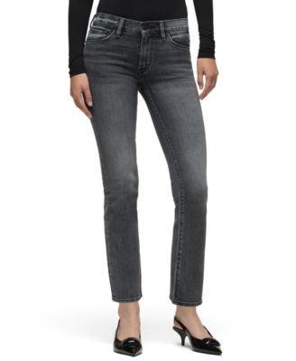 Женские джинсы Hudson Jeans Nico Mid-Rise Straight-Leg Cropped