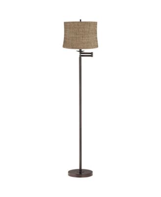 360 Lighting Напольный торшер Modern Swing Arm с абажуром Dortmund Drum Shade