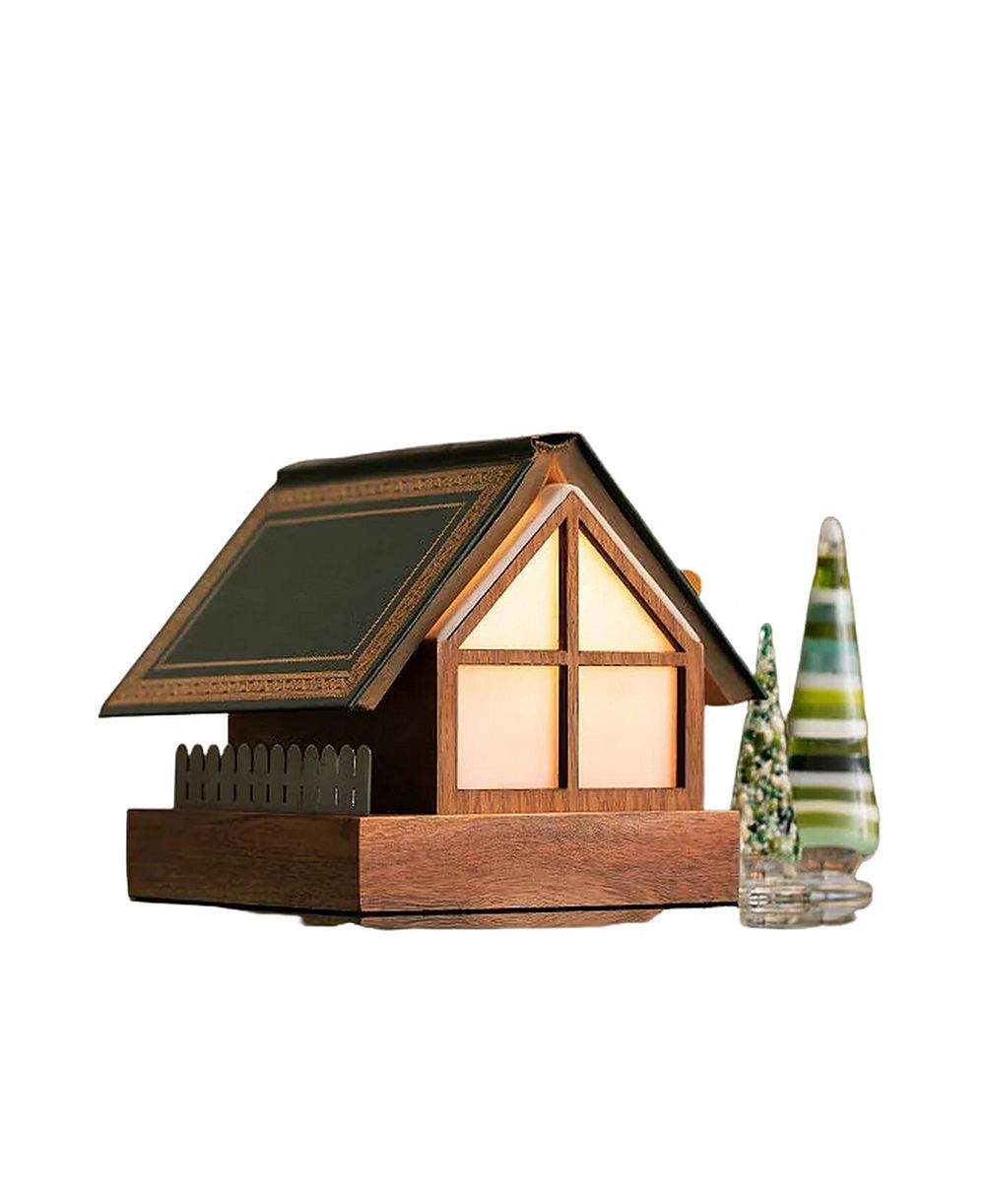 Uncommon Goods Cozy Cottage Book Stand Lamp