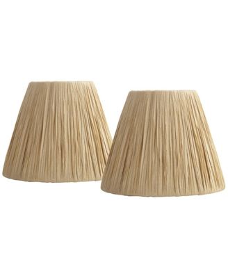 Комплект сменных абажуров Springcrest Empire Tapered Lafite Raffia Clip On Candelabra, 3" Top x 5 1/2" Bottom x 4 1/2" High x 4 1/2" Slant