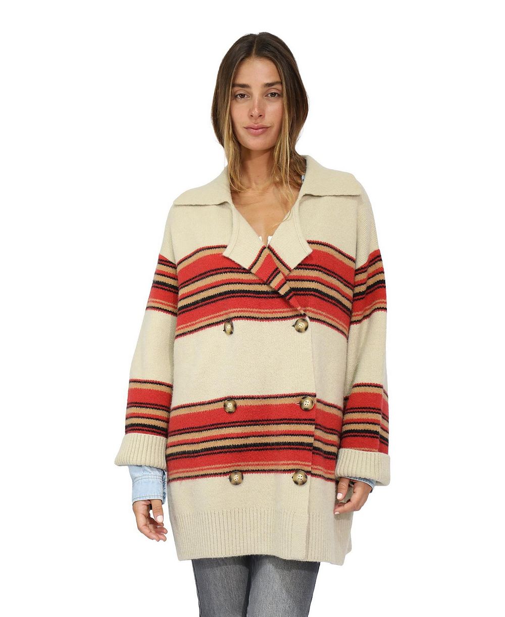 Belle & Bloom Women's Belle and Bloom So Many Likes Oversized Knitted Cardi Sweater