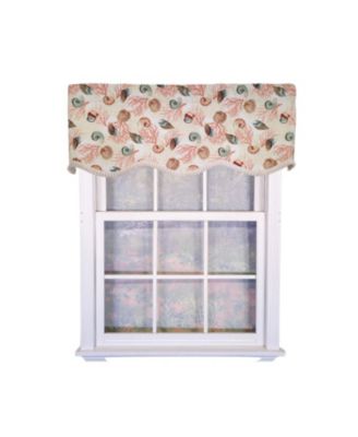 RLF Home 100percentage  Cotton Nautilus Provance With  Lining Rod Pocket Window Valance