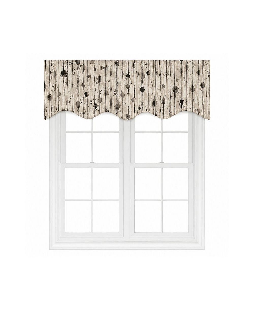 RLF Home 100percentage Cotton String Theory Regal With Lining Rod Pocket Window Valance