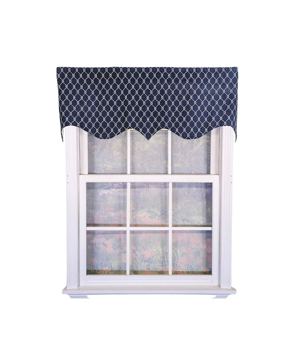 RLF Home 100percentage  Cotton Marine Rope Regal With  Lining Rod Pocket Window Valance
