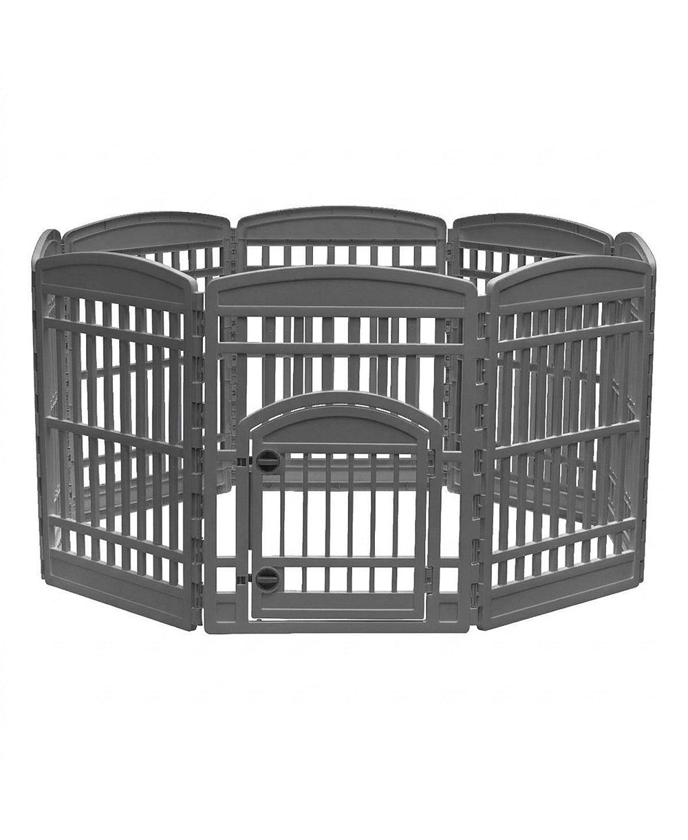 Игровой вольер для животных IRIS USA 34 Exercise Pet Playpen, Large Plastic Gate с дверью для собак