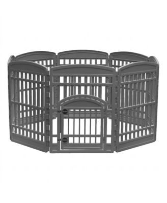 Игровой вольер для животных IRIS USA 34 Exercise Pet Playpen, Large Plastic Gate с дверью для собак
