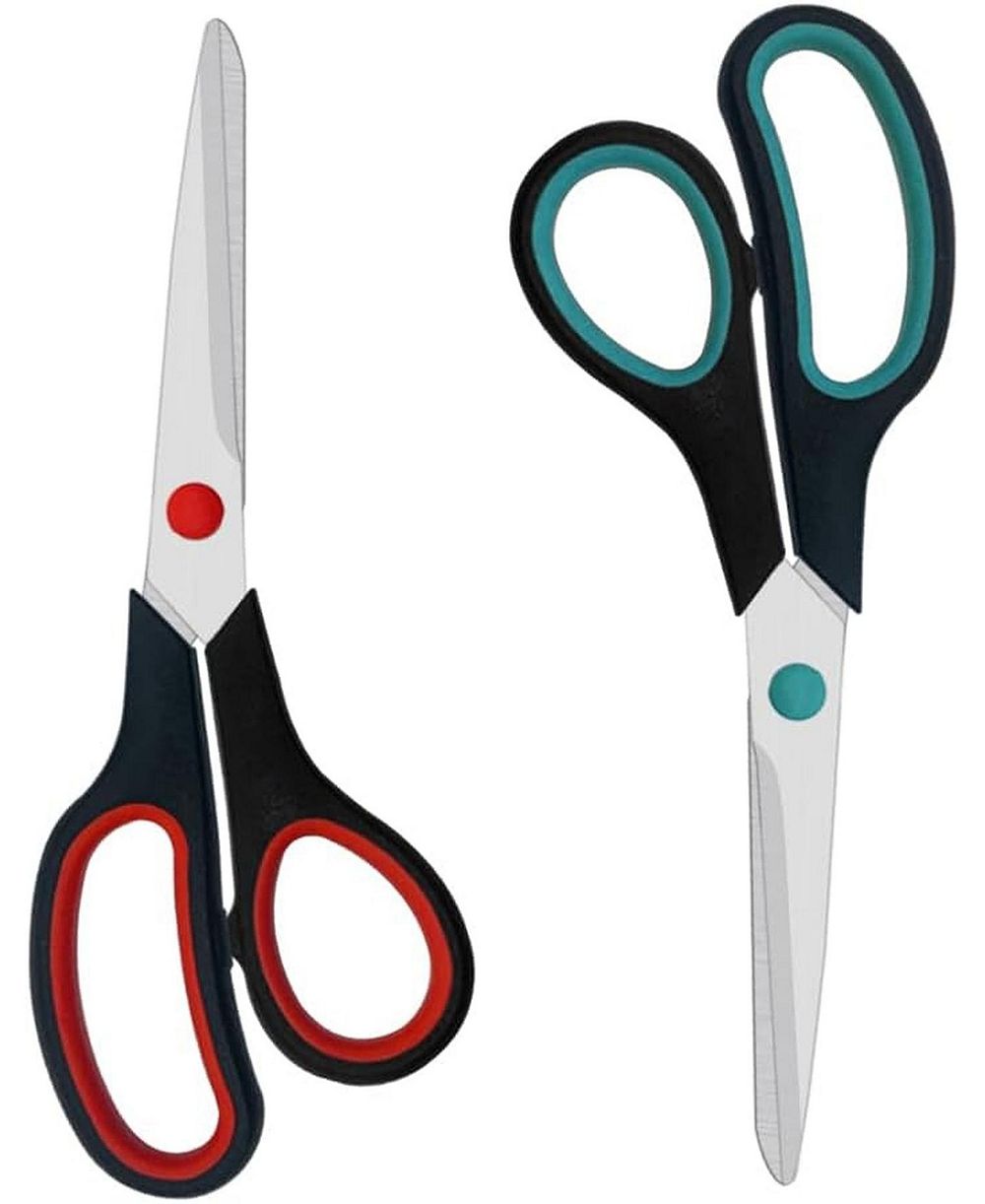 SEVORLEY 2-Pack All-Purpose Scissors for Office Home School Crafts